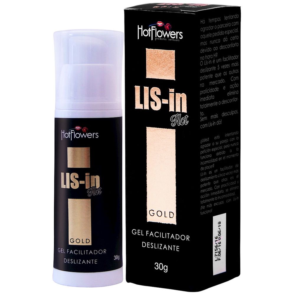 Lubrificante Íntimo Lis-in Facilitador Anal Sexo Sem Dor 30g | Shopee Brasil