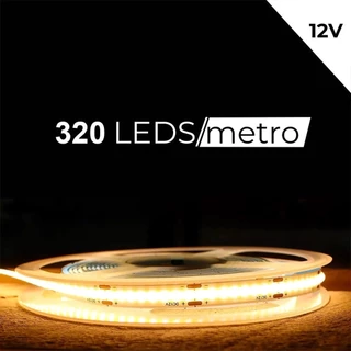 Fita de LED 320 LEDS/Metro COB, COBW, COBWW, Neutra, Fria e Quente Marisa em Oferta na Shopee