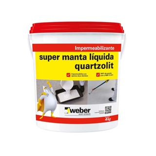 Super manta líquida 4kg branca Quartzolit