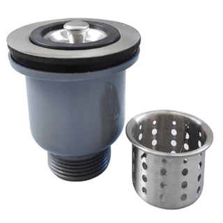 Valvula Escoamento Pia Americana 31/2 C/ Cesto Inox Limpeza
