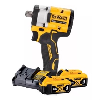 CHAVE DE IMPACTO 1/2 MAX XR LI-ION DCF922 + 2BAT 4AH + 1DCB1102 DEWALT