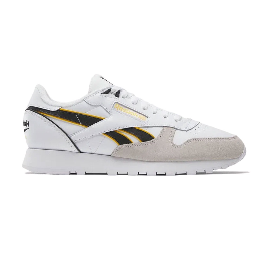 Tênis Reebok Classic Leather Feminino - Branco e Cinza