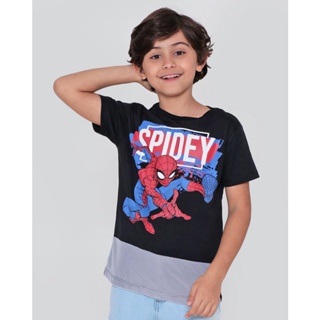 Camiseta Juvenil Homem Aranha Marvel Preta
