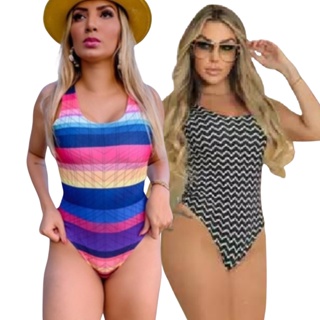 Kit 2 biquini Maio Feminino Praia Bojo Branco Body Body