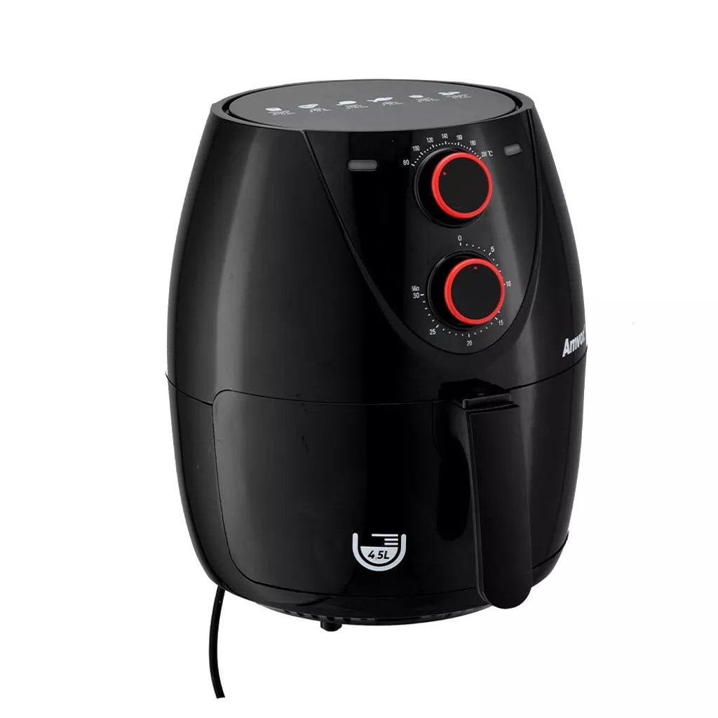 Fritadeira Elétrica Air Fryer Amvox ARF1205 4,5L Preta - 220V