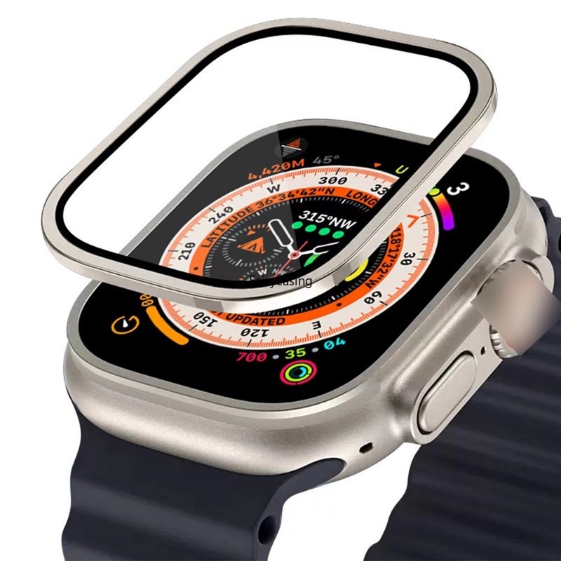Película Reforçada Anel Externo Para Relógio Watch Ultra 49mm Protetor De Tela Série 8 9