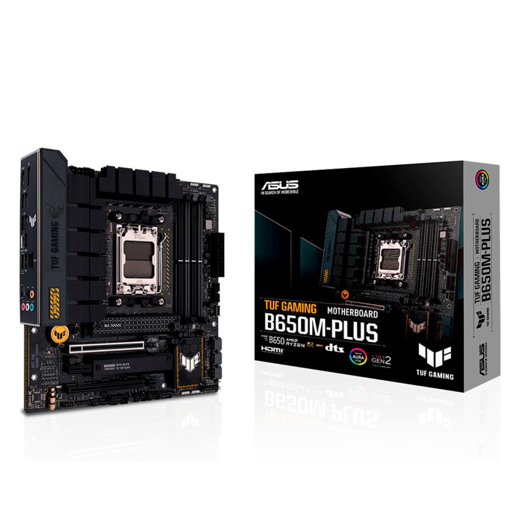 Placa Mãe Asus TUF Gaming B650M-PLUS, AMD AM5, DDR5, Micro-ATX, Chipset AMD B650