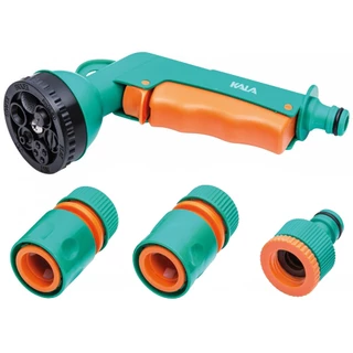 Conjunto Jardim Mangueira 4 Peças Engate Rápido Jato Regulável 6 Posições Kala