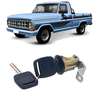 Cilindro Porta Dianteira F100 F1000 F4000 F11000 F13000 72 a 91 Com Chaves