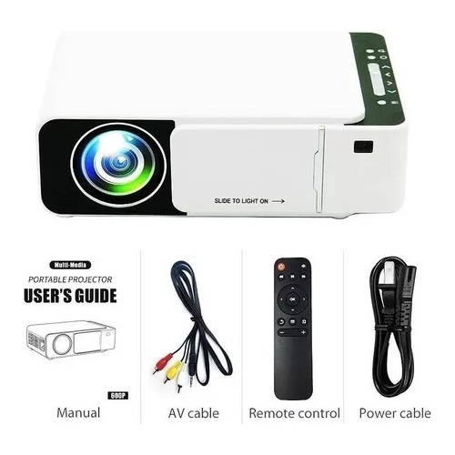 Projetor Portátil New Mini T-500 Semi Profissional 1080p Hd | Shopee Brasil