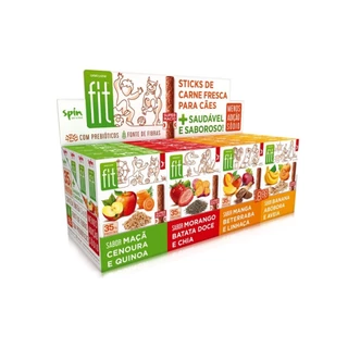 Kit 16 Unid Petisco P/ Cães Stick Spin Fit Com 4 Sabores em Oferta na Shopee