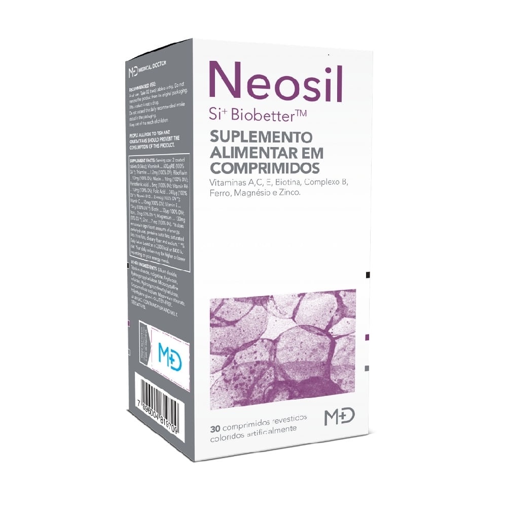 Suplemento Alimentar Neosil 50mg com 30 comprimidos | Shopee Brasil
