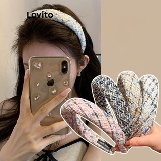 Lovito Tiara Casual Xadrez Pequena Fragrância Para Mulheres LFA11332
