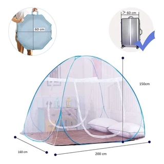 Mosquiteiro Tenda Cama Casal e Queen branco Dobrável Pratico E Portátil 2 portas