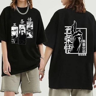 Camiseta Oversized Preto Anime One Piece Feminina