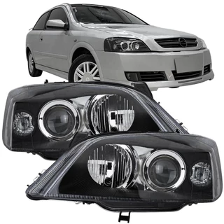 Par Farol Mascara Negra Astra Hatch Sedan 2003 04 05 06 à 12