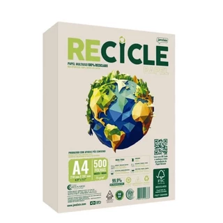 RECICLE PAPEL A4 075G PT C/500 FLS FSC RECICLADO 3056