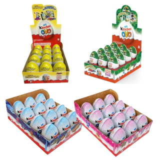 Kinder Ovo Natoons/Meninos/Meninas/Minions 20g Kit Com 12 Unidades