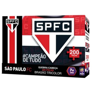 Quebra Cabeça São Paulo Brasão SPFC Tricolor Futebol 200 Pçs
