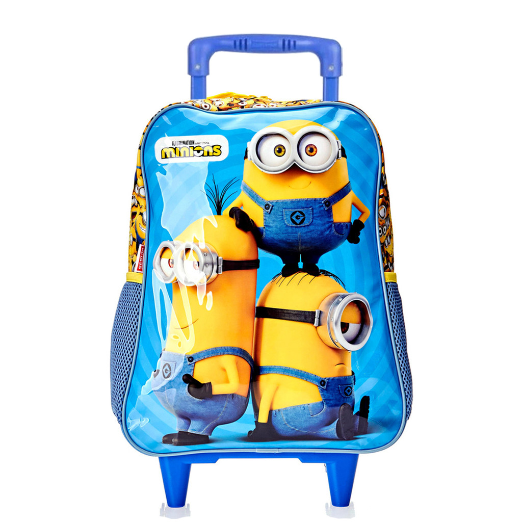 Mochila Escolar Infantil De Rodinhas Dos Minions | Shopee Brasil