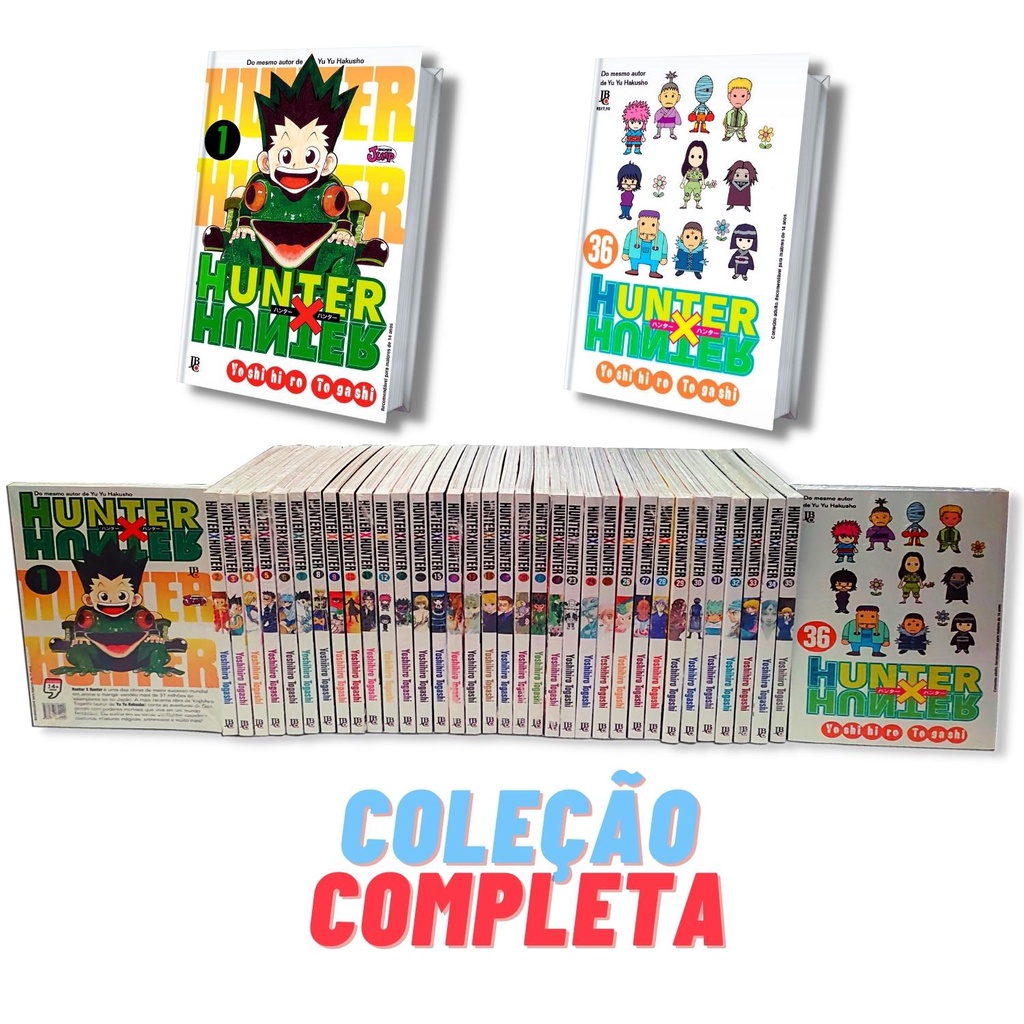 Hunter X Hunter Mangá Volume 1 Ao 36 - Coleção Completa em Português | JBC