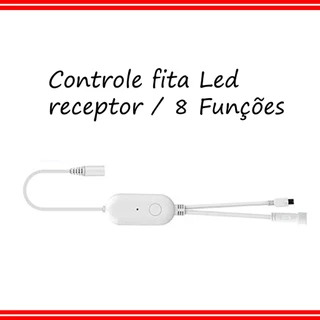 Cabo Conector Controlador para Fita Led Smart Fio Branco Alto Alcance de Sinal