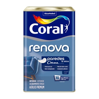 Tinta Coral Renova Acrílica Fosca Branco Gelo 16 Litros
