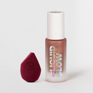 Kit Iluminador Líquido Bronze Larissa Manoela By Océane + Esponja de Maquiagem (2 Produtos)