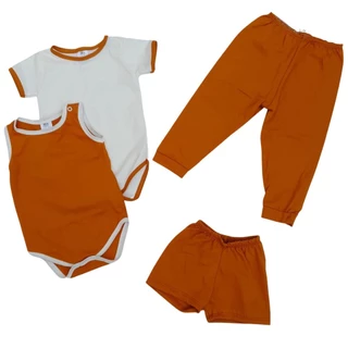 Kit 4pç Pijama Bebê Verão Roupas de bebê P M G GG 1