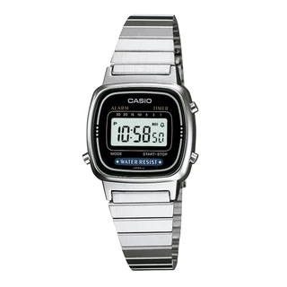 Relógio Casio Feminino Vintage Prata Mini Original Presente Moda Gift Aniversário Tendência Estilo Mulher Esposa Namorada Mãe Barato LA670WA-1DF