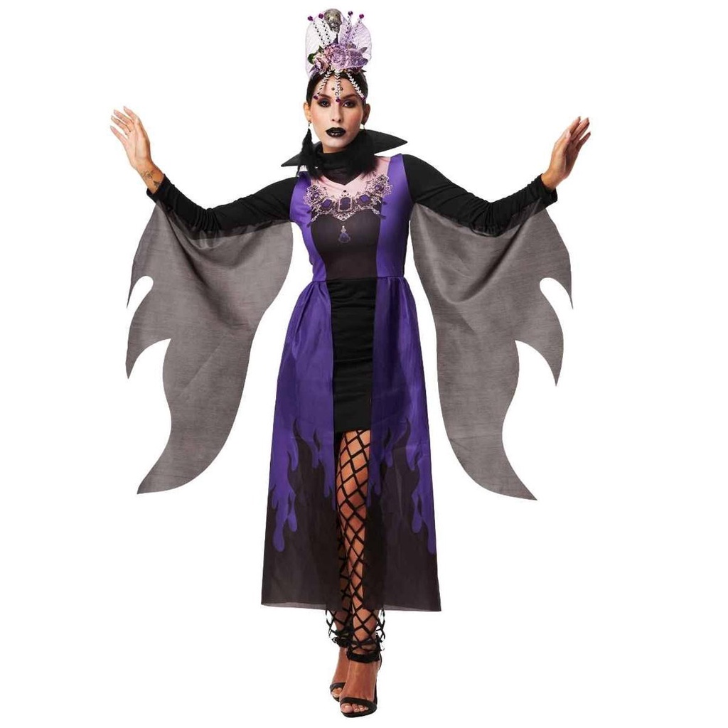 Fantasia Vampira Halloween Moderna Adulta Feminina de Luxo | Shopee Brasil