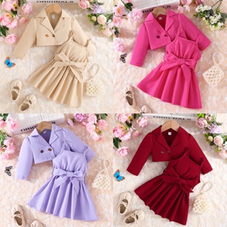 Conjunto de roupas Kawaii para bebês meninas de manga comprida com  suspensório floral e saias, macacão (marrom, 6 a 12 meses)