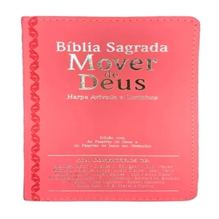Bíblia Sagrada Mover de Deus | ARC | Letra Extragigante | Harpa e Corinhos | Rosa