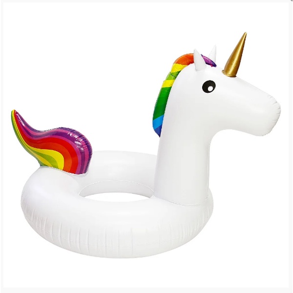 Boia Piscina Unicórnio Gigante Adulto Adolescente Blogueira 90CM