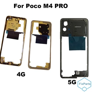Novo Para Xiaomi Poco M4 Pro 4G 5G Quadro Médio Placa Frontal Bezel Carcaça Média Peças De Reparo Do Suporte LCD
