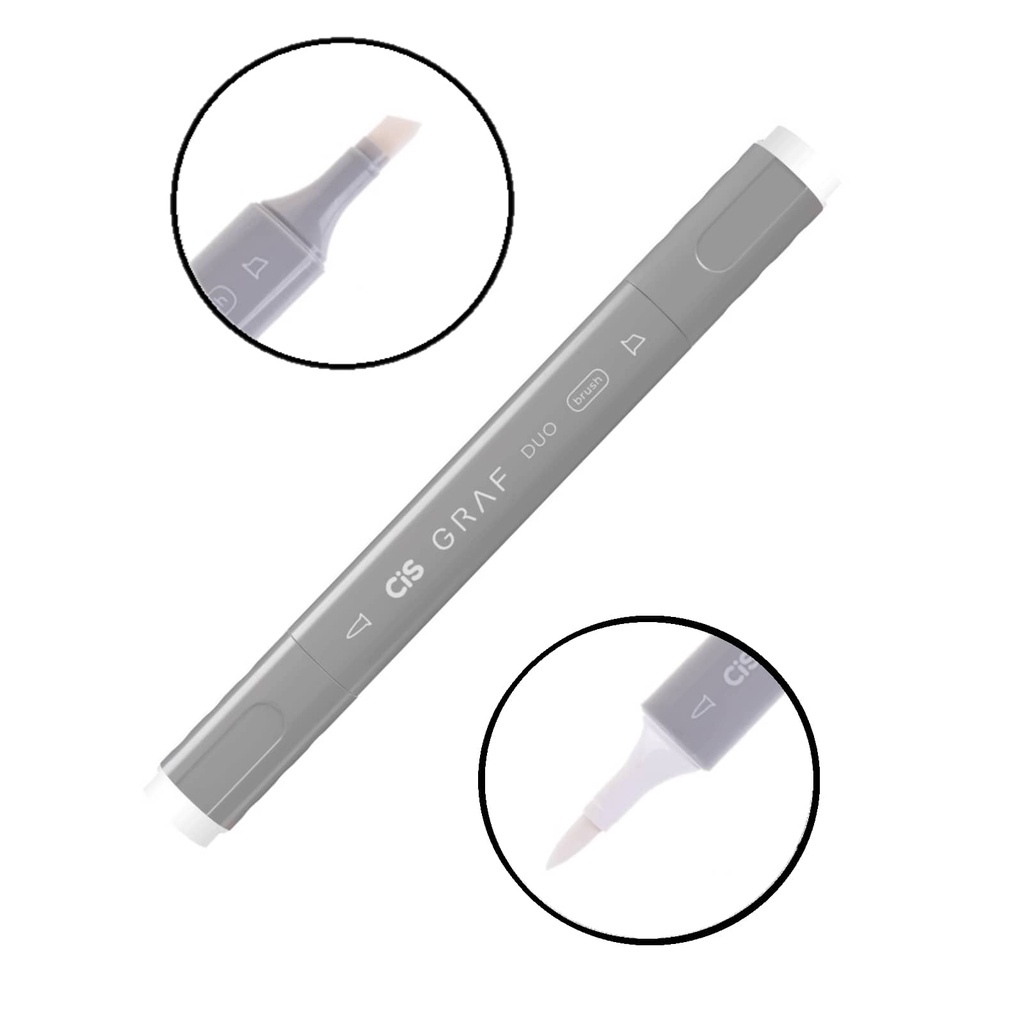 Marcador Para Aquarela Ponta Dupla Brush e chanfrada Blender