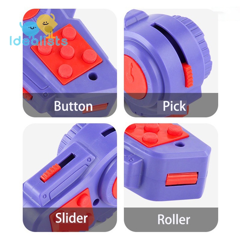 Magnet Hand Double Push Toy Portable Sensory Stress Relief Push Slider with  Storage Bag for Autism