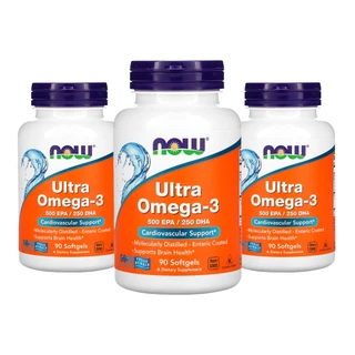 Ultra Ômega 3 Now Foods 90 Softgels 3 unidades Importado
