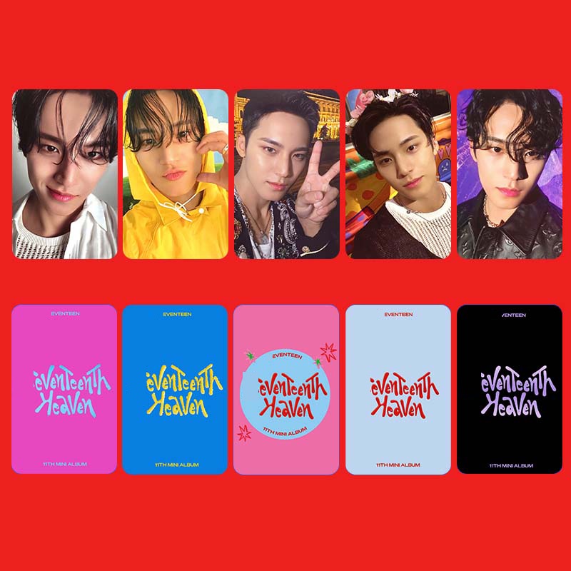 5-13pcs/set SEVENTEEN COMEBACK 11o Mini Álbum HEAVEN Photocards