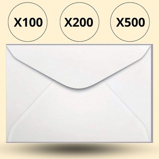 Kit Envelope Carta Branco 114 mm x 162 mm Sem RPC/ CEP | Shopee Brasil