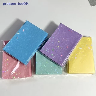 [newpros] 50Pcs/pack Glittery Star Colorido Kpop Idol Photocard Sleeves Photo Cards Saco De Proteção De Cartões [pubr]