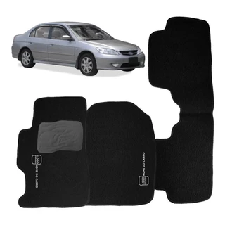 Jogo Tapetes Honda Civic 2001 2002 2003 2004 2005 2006 3 Pçs