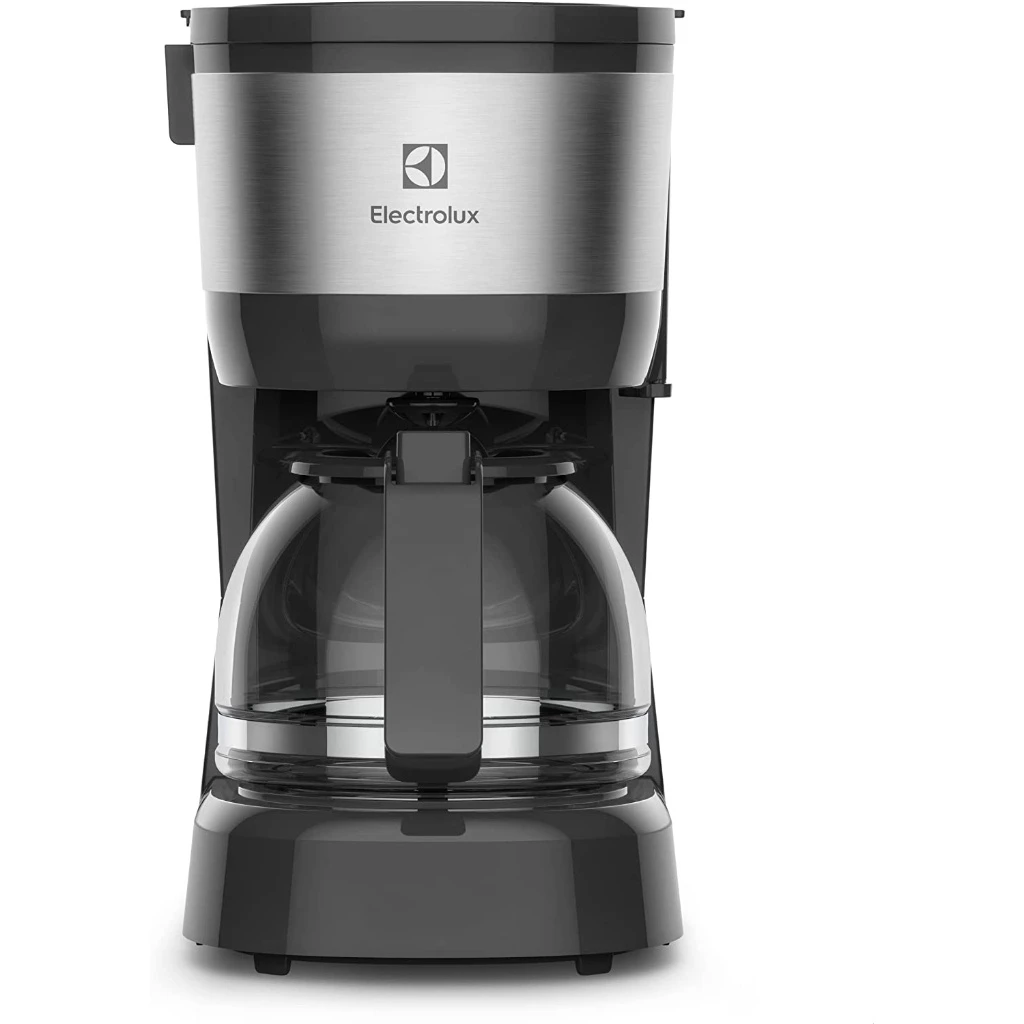 Cafeteira Electrolux Efficient ECM10 semi automática preta e prateada filtro removível 110V