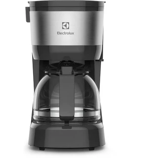 Cafeteira Electrolux Efficient ECM10 semi automática preta e prateada filtro removível 110V