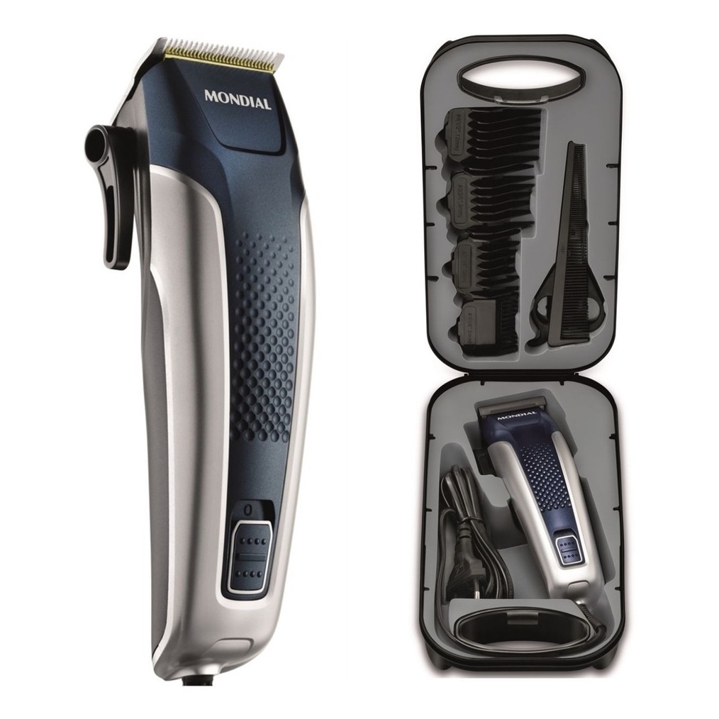 Cortador De Cabelo Mondial Cr-09m Titanium Power com Maleta 110v