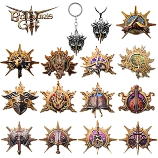Jogo Baldur's Gate 3 Cosplay Badge Pins Bárbaro Caça Warlock Unisex Metal Broches De Lapela Acessórios Para Alfinetes