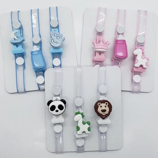 Kit com 3 Prendedor de Chupeta de Bebê de Silicone - Sortidos em Oferta na Shopee