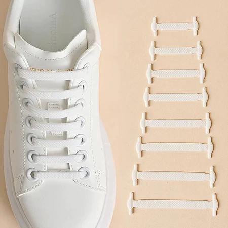 Cadarços Sapatos Acessórios Elástico Rendas Cadarço Criativo Preguiçoso De Borracha