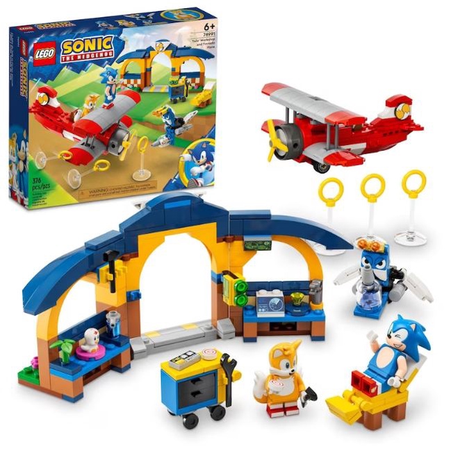 Oficina Sonic the Hedgehog Tails e brinquedo - Lego 76991