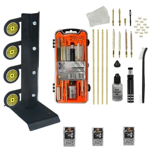 Kit Limpeza Gunpany Armas 4.5mm 5.5mm + Alvo Metal Armável + Lata Chumbinho Rossi
